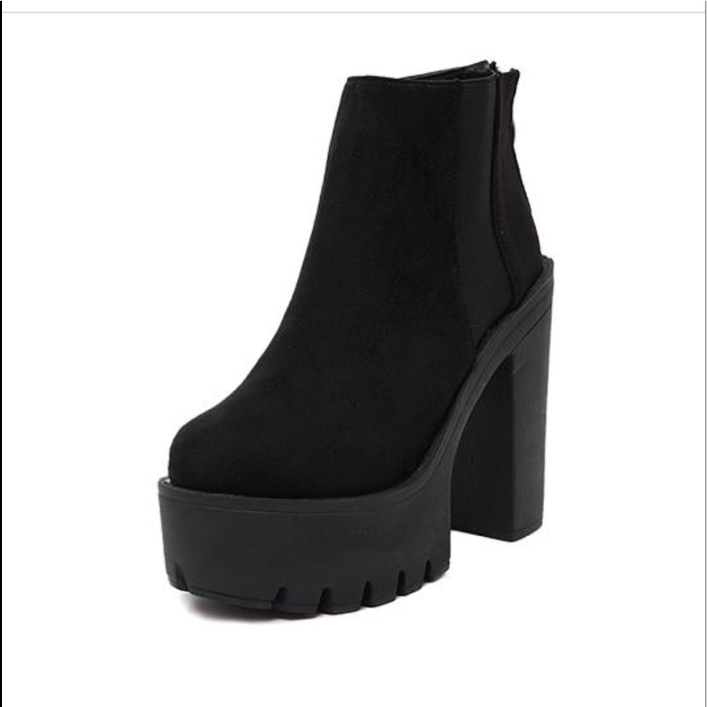 BASSO 10 Faux Suede platform Zoey boots